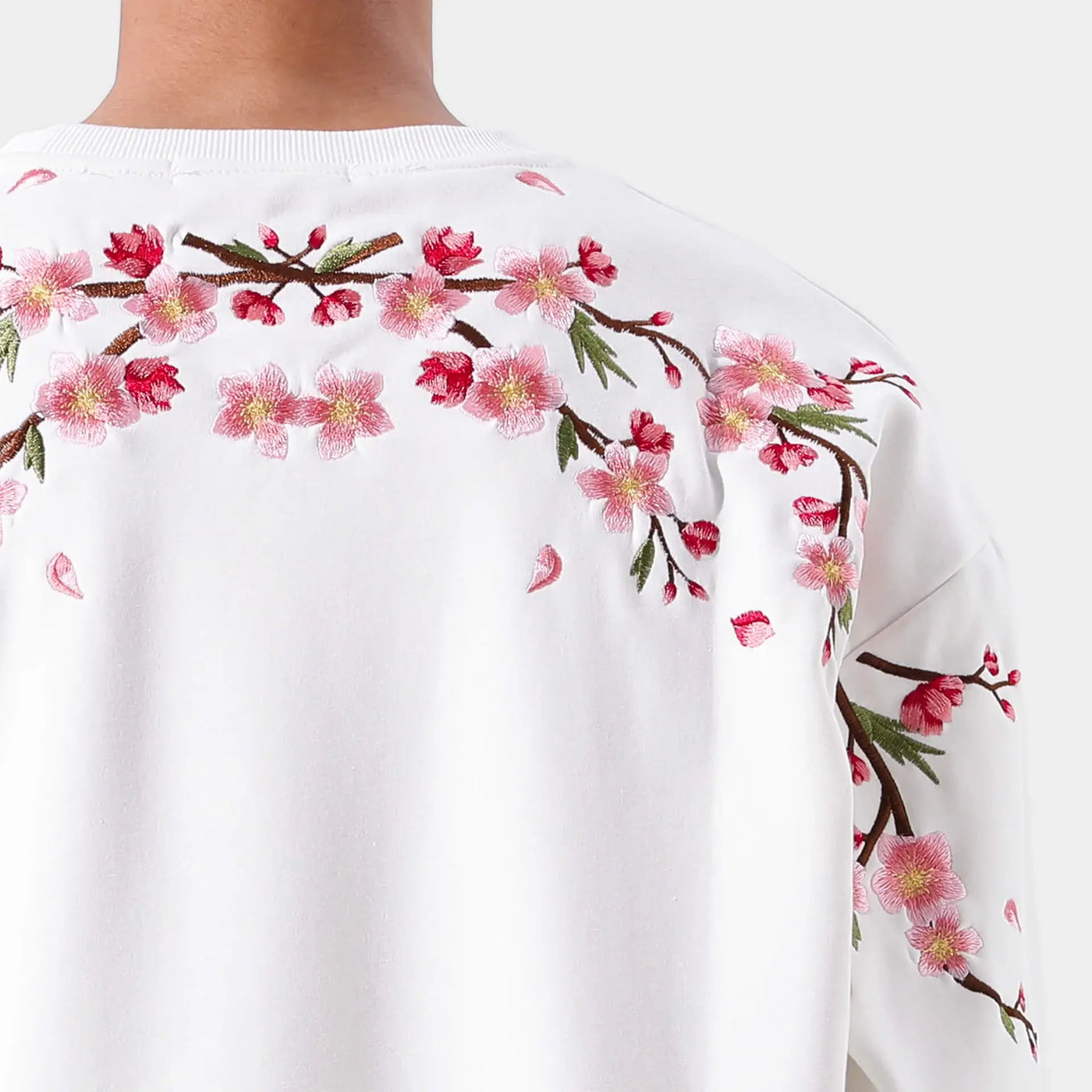 Sakura İşlemeli Sweatshirt